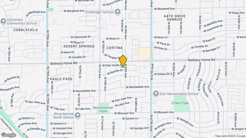 6910 W Rancho Dr Map and Location Details