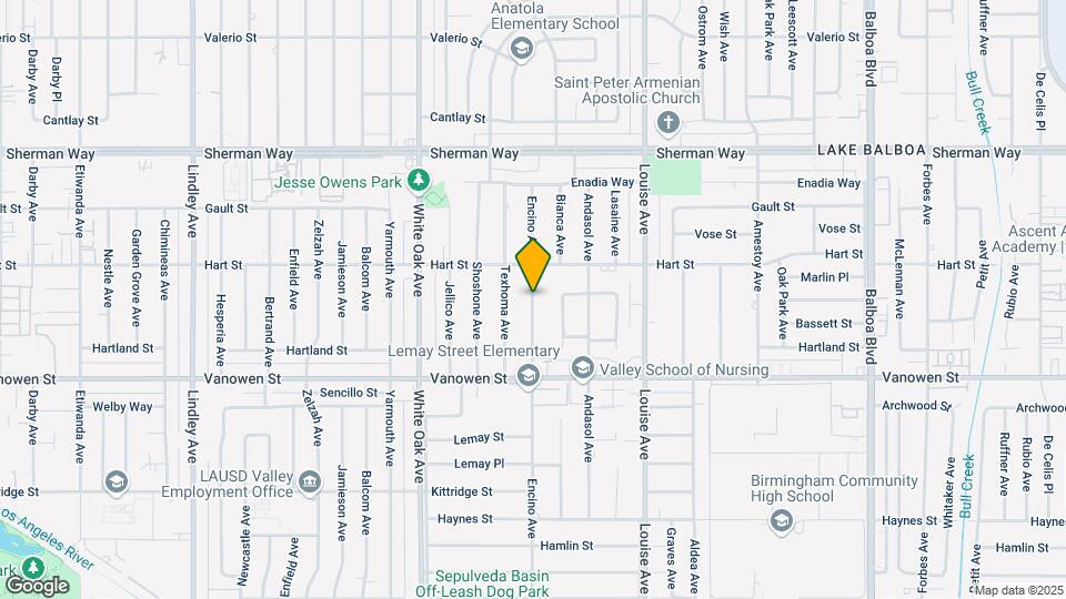 6924 Encino Ave Map and Location Details