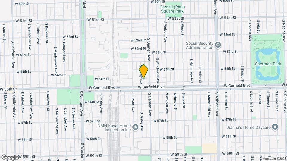 5437 S Seeley Ave Map and Location Details