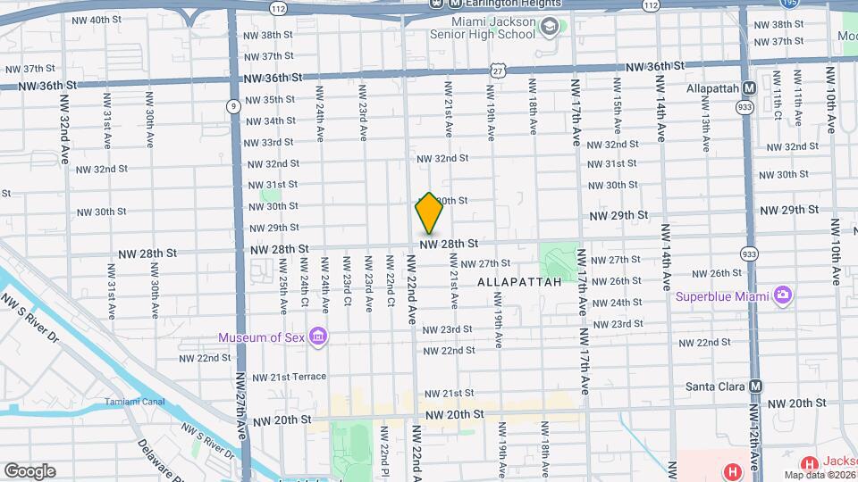 2155 NW 28th St Map and Location Details