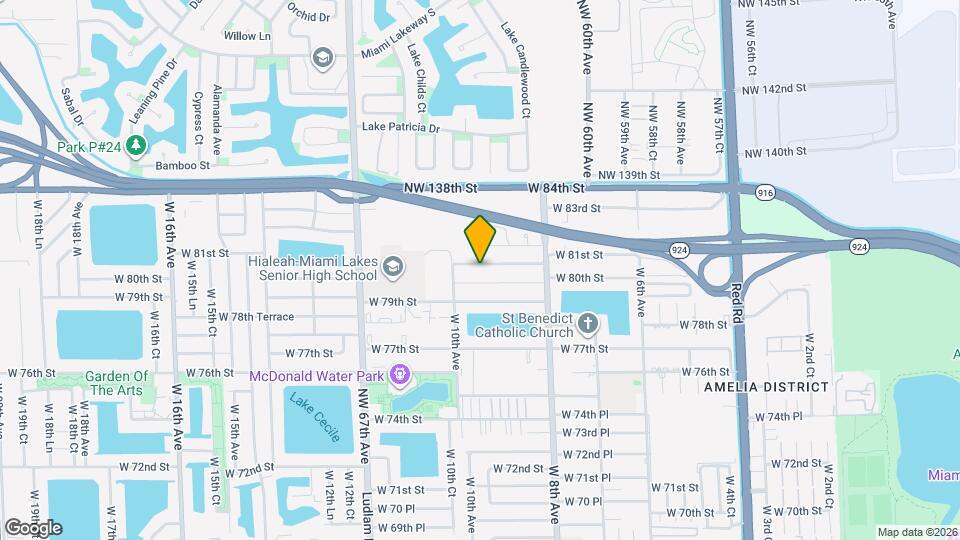 932 W 80th Pl Map and Location Details