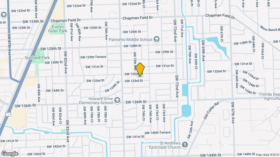 7451 SW 133rd St Mapa y Detalles de la Ubicación