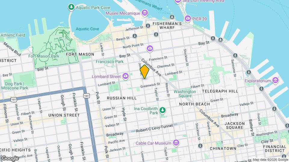 2252 Jones St, Unit A Map and Location Details