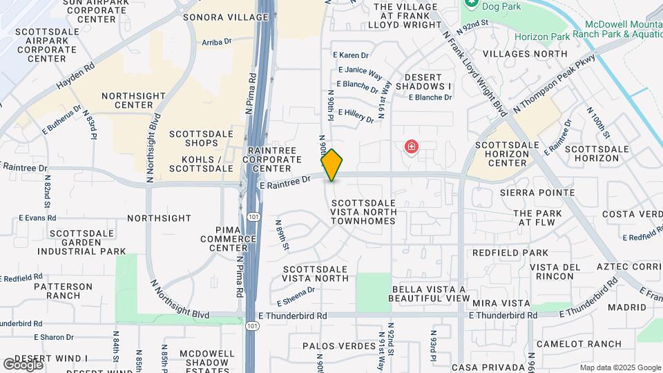 9019 E Winchcomb Dr Mapa y Detalles de la Ubicación