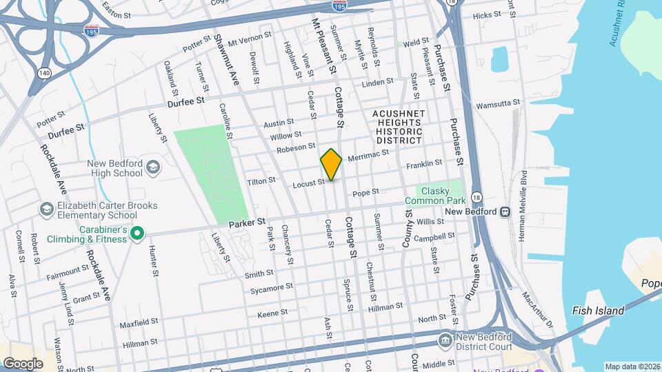 25 Homer St, Unit 1 Map and Location Details