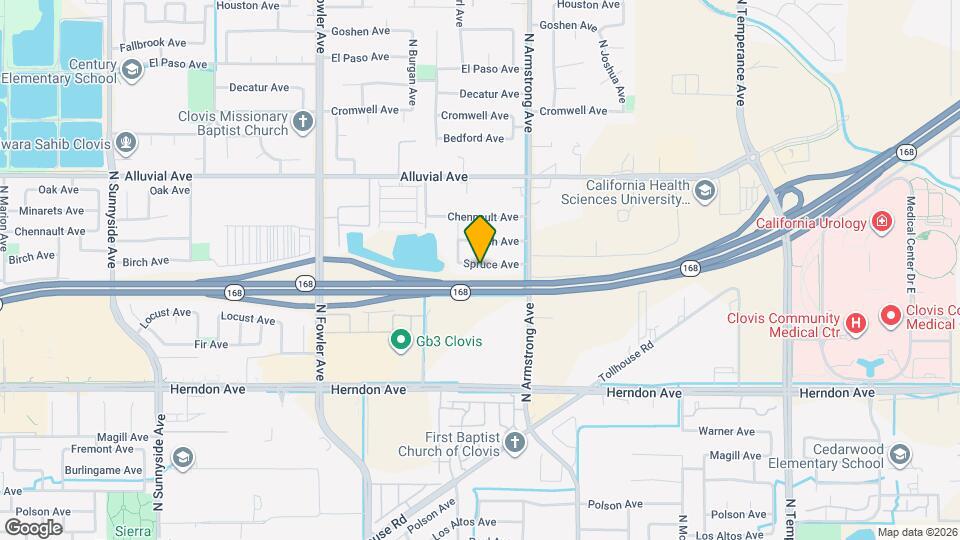 2104 Spruce Ave Map and Location Details