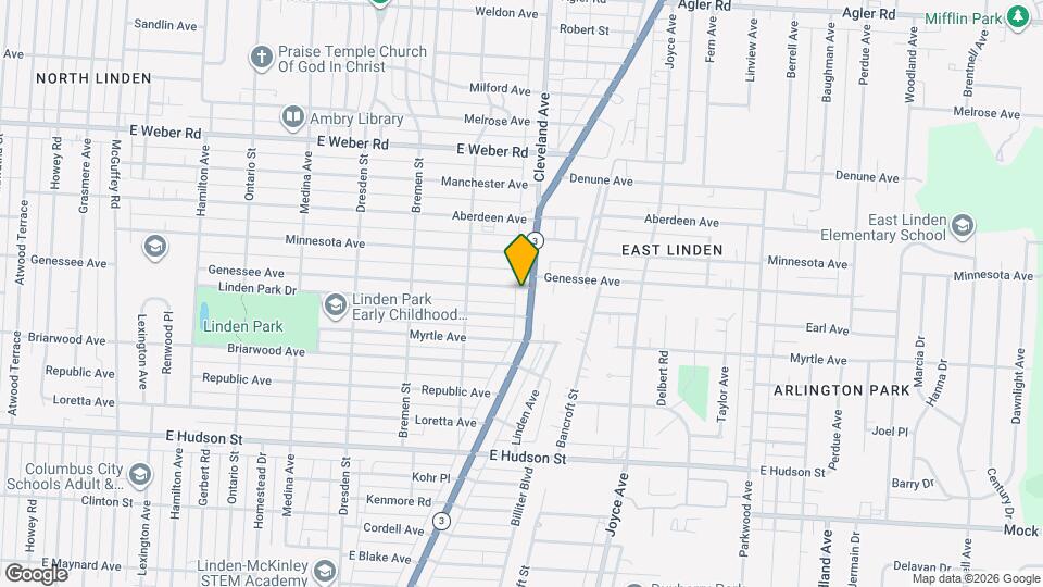 2505-2507-2507 Cleveland Ave, Unit B Map and Location Details