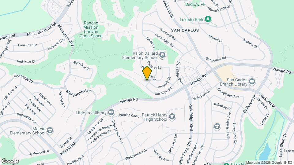 6453 Amberly St Map and Location Details