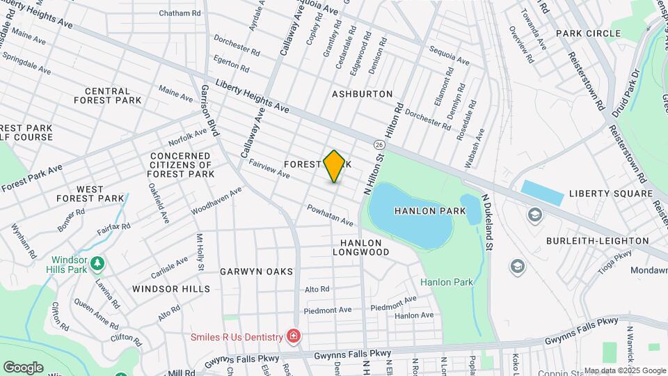 3400 Fairview Ave Map and Location Details