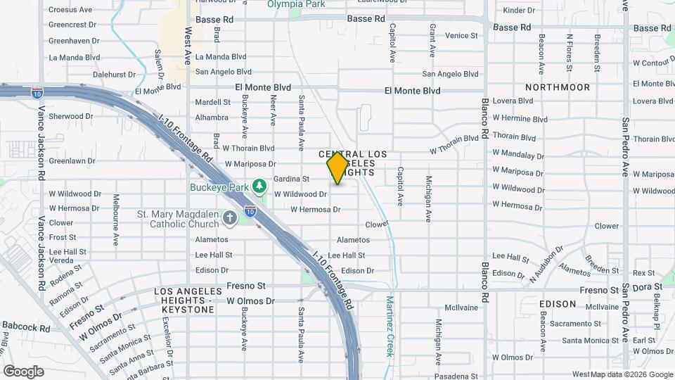 1331 W Wildwood Dr Map and Location Details