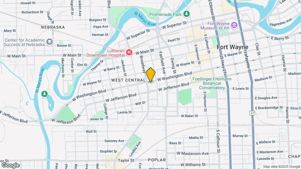 623 W Washington Blvd Map and Location Details