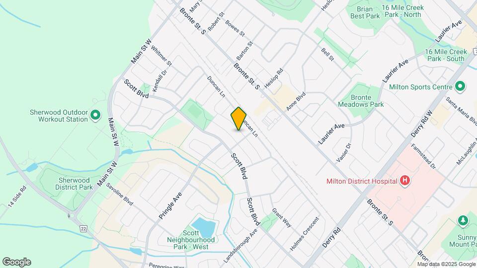 282 Giddings Crescent Map and Location Details