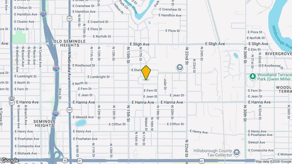 1714 E Lambright St Map and Location Details