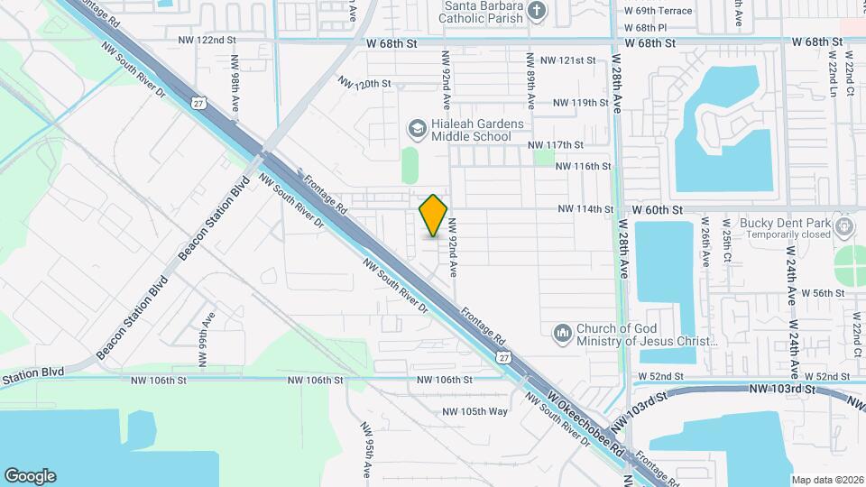 11025 W Okeechobee Rd Map and Location Details