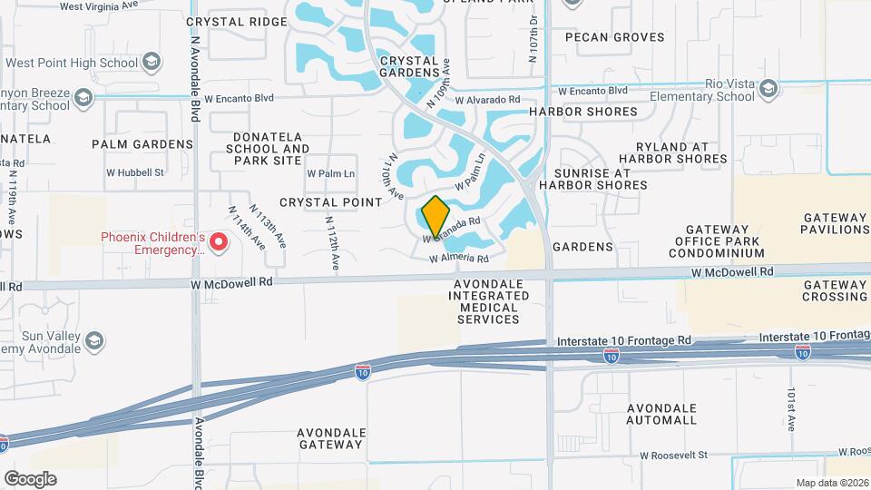 10921 W Granada Rd Map and Location Details