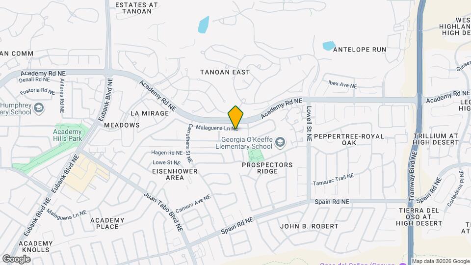 11204 Malaguena Ln NE Map and Location Details