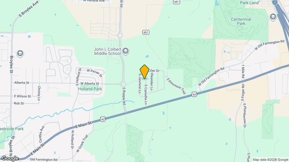 1245 S Camellia Ln Map and Location Details