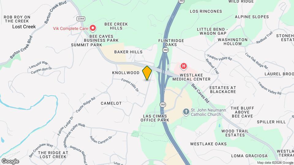 700 Castle Ridge Rd Map and Location Details