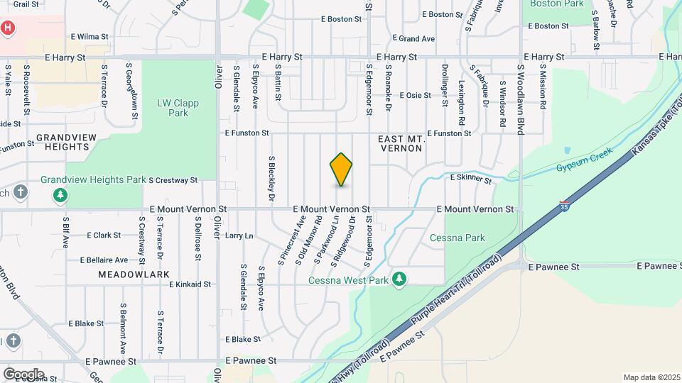 1932 S Parkwood Ln Mapa y Detalles de la Ubicación