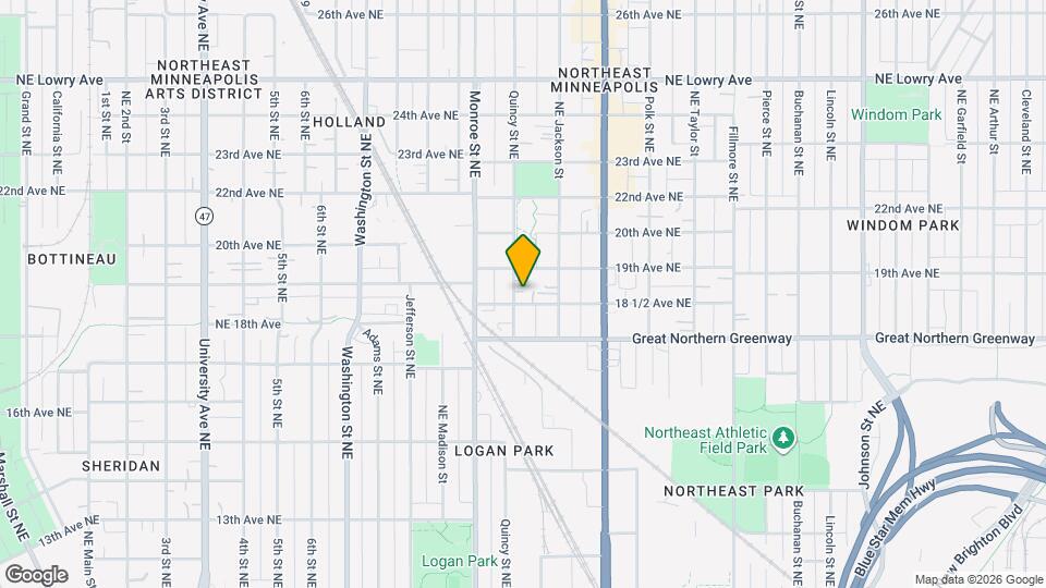 1835 Quincy St NE Mapa y Detalles de la Ubicación