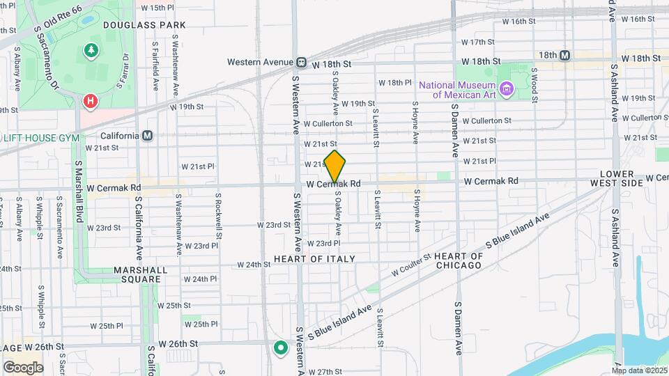 2206 S Oakley Ave Map and Location Details