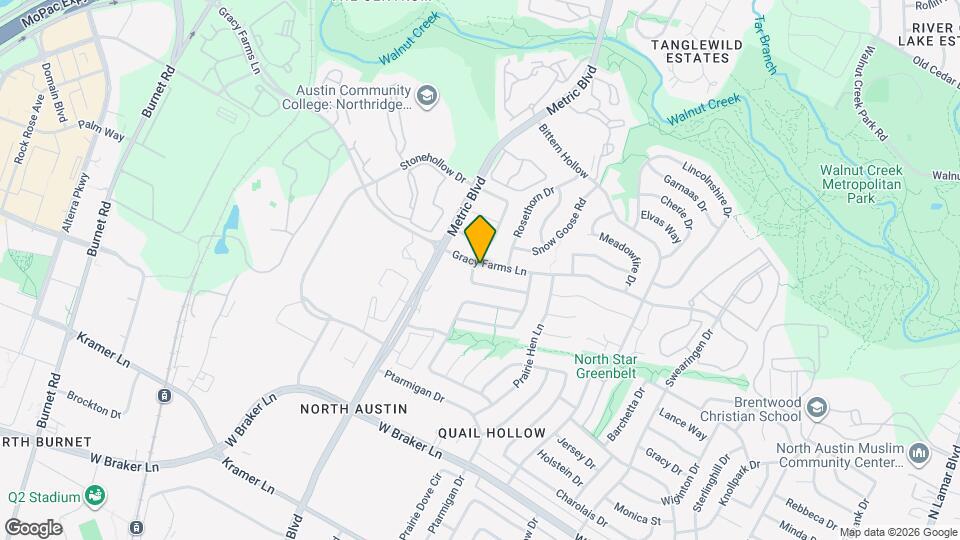 1911 Gracy Farms Ln Mapa y Detalles de la Ubicación