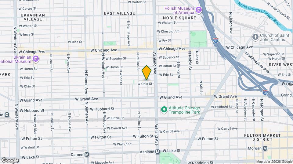 1632 W Ohio St Map and Location Details