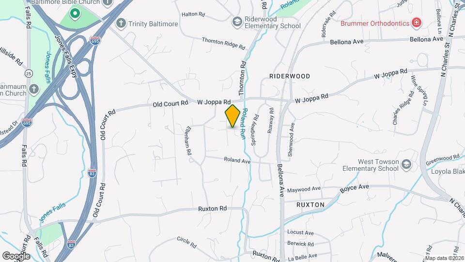 1706 Willow Ave Map and Location Details