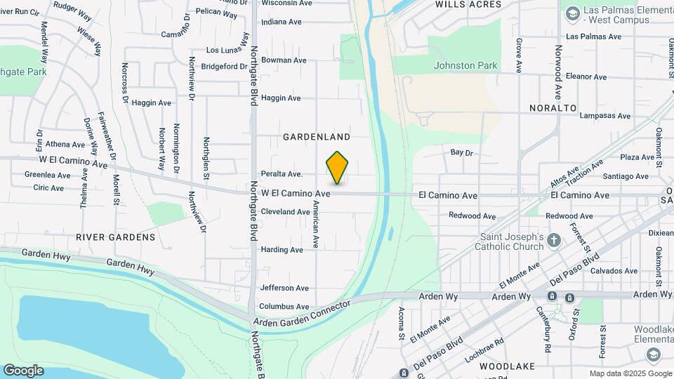 321 W El Camino Ave Map and Location Details