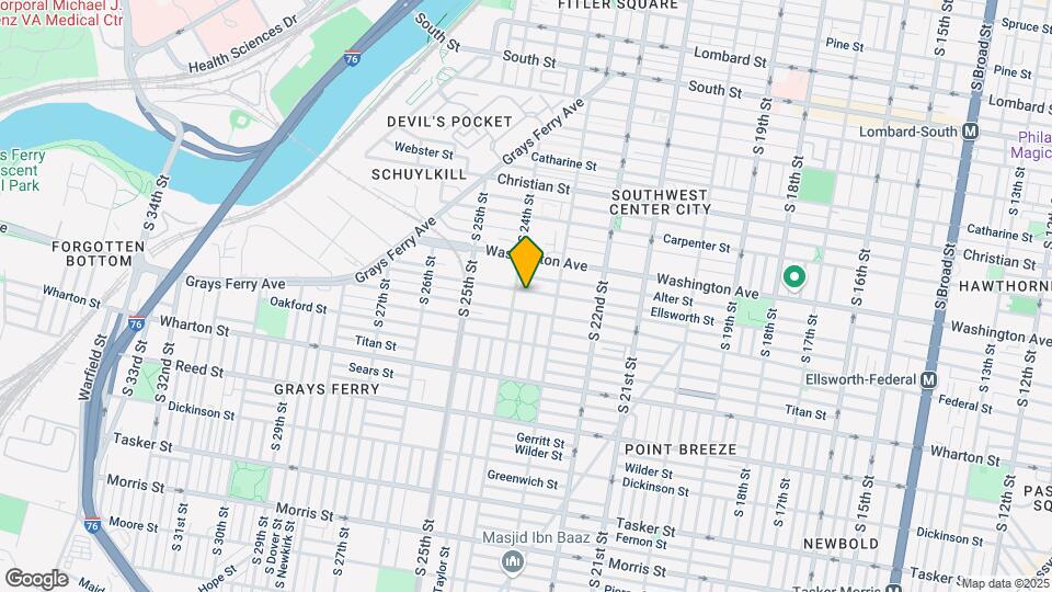 2332 Ellsworth St Map and Location Details