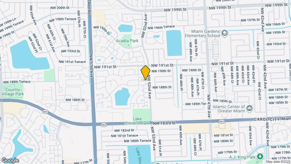 18816 NW 52nd Ct Mapa y Detalles de la Ubicación