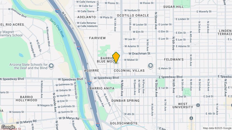 1222 N 13th Ave Map and Location Details