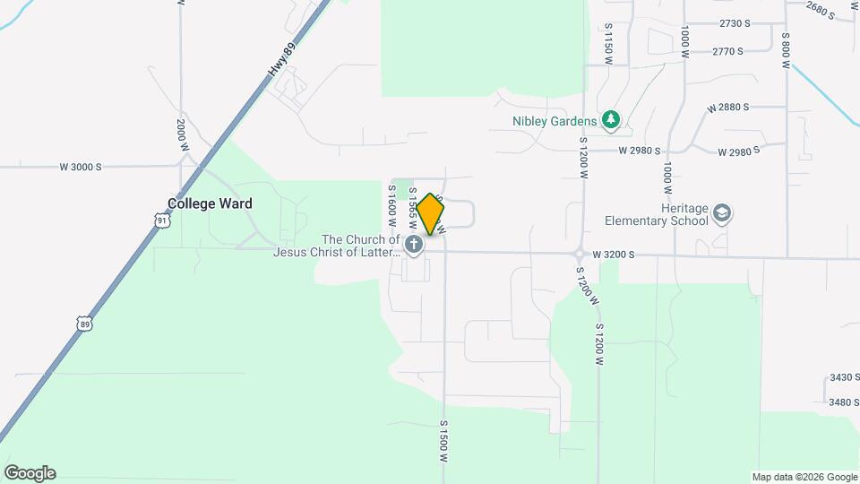 1509 W 3200 S Map and Location Details