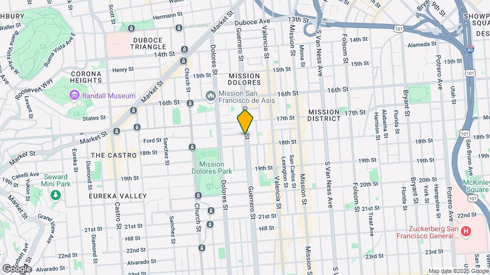 566 Guerrero St Mapa y Detalles de la Ubicación