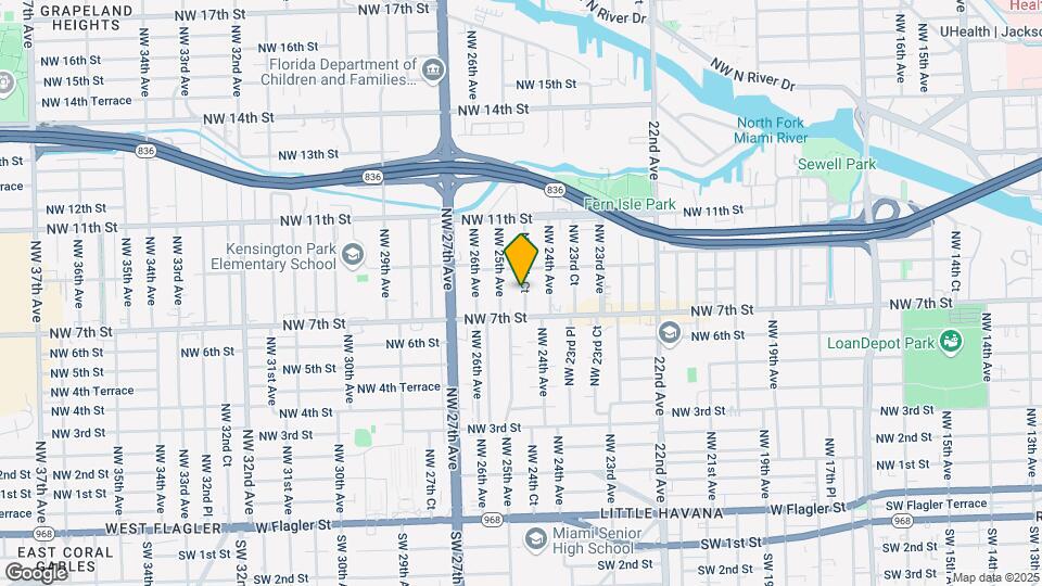 740 NW 24th Ct Map and Location Details
