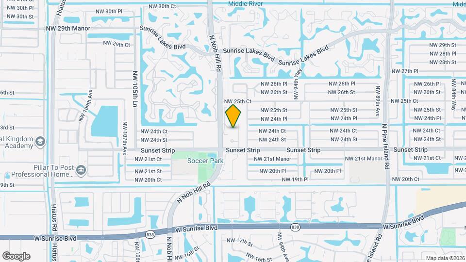 9820 NW 24th Ct Map and Location Details
