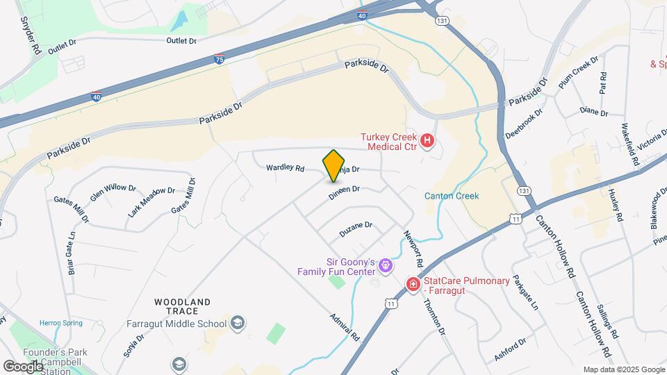 10837 Dineen Dr Map and Location Details