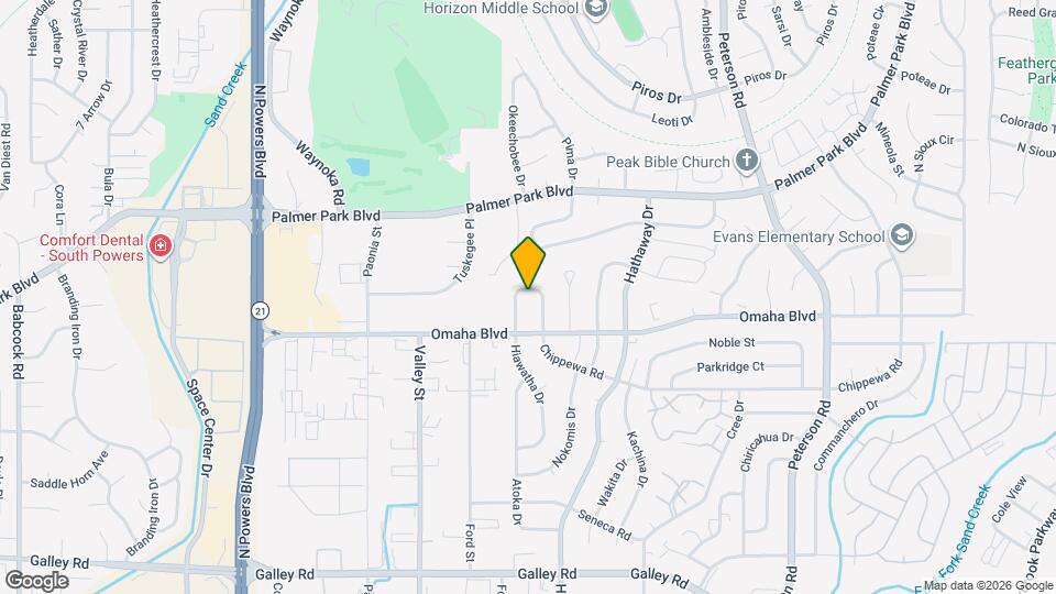 1575 Hiawatha Dr Map and Location Details