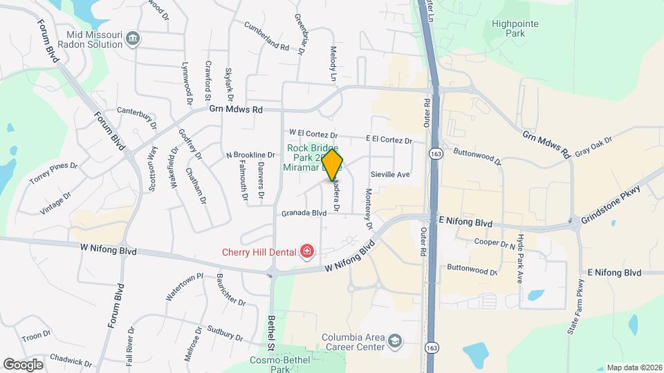 3607 Madera Dr Map and Location Details