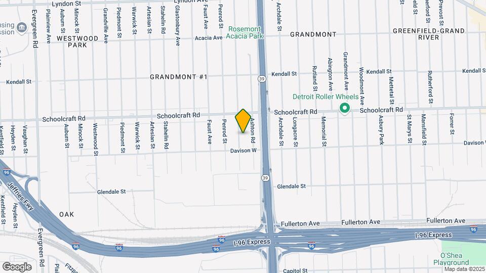 13558 Rosemont Ave Map and Location Details