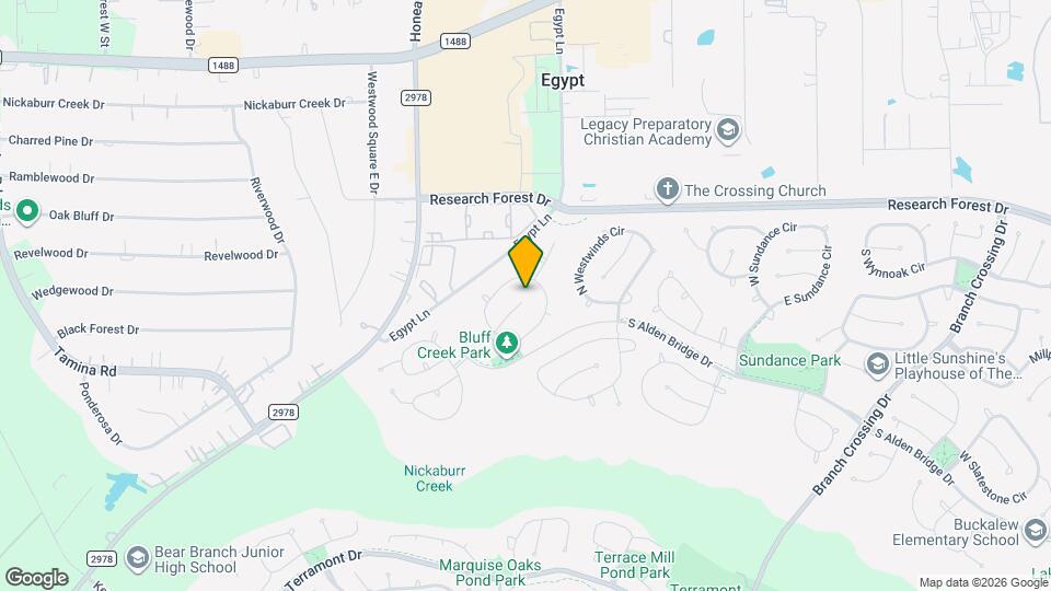 31 Bluff Creek Pl Map and Location Details