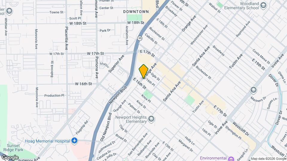 1612 Orange Ave Map and Location Details