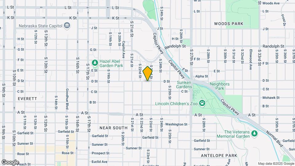 2225 D St, Unit 1 Map and Location Details