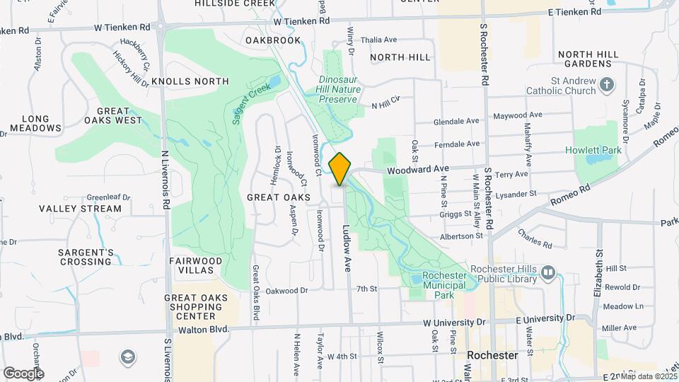 843 Ludlow Ave Map and Location Details