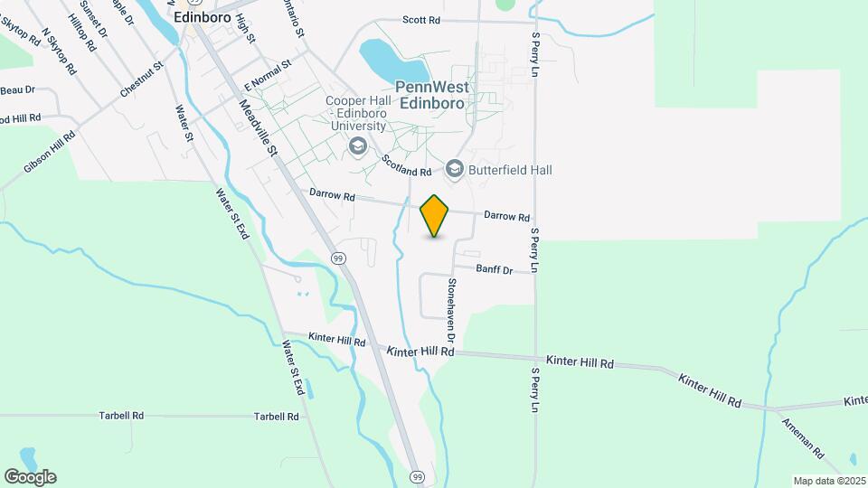 Bayit Edinboro Apartment Rentals Map and Location Details