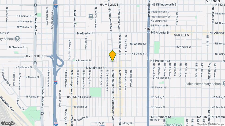 4413 N Vancouver Ave Map and Location Details