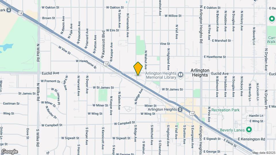 531 N Ridge Ave Map and Location Details