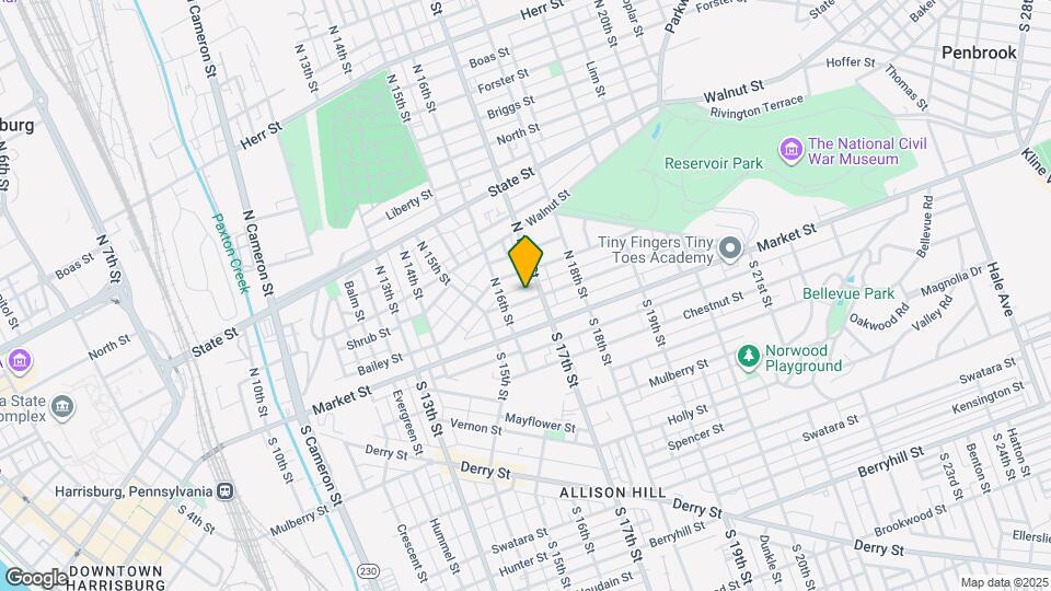 1630 Park St Map and Location Details