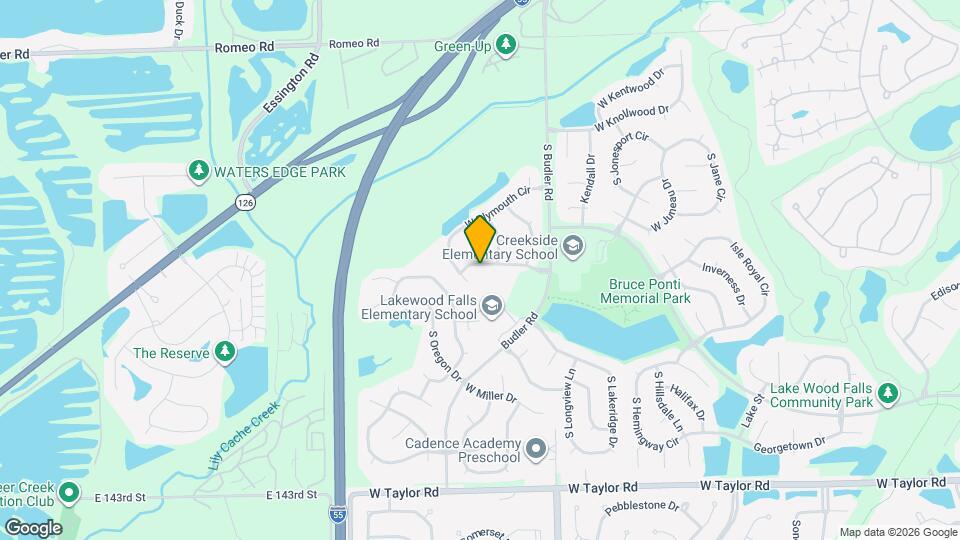 22115 Pasadena Ln Mapa y Detalles de la Ubicación