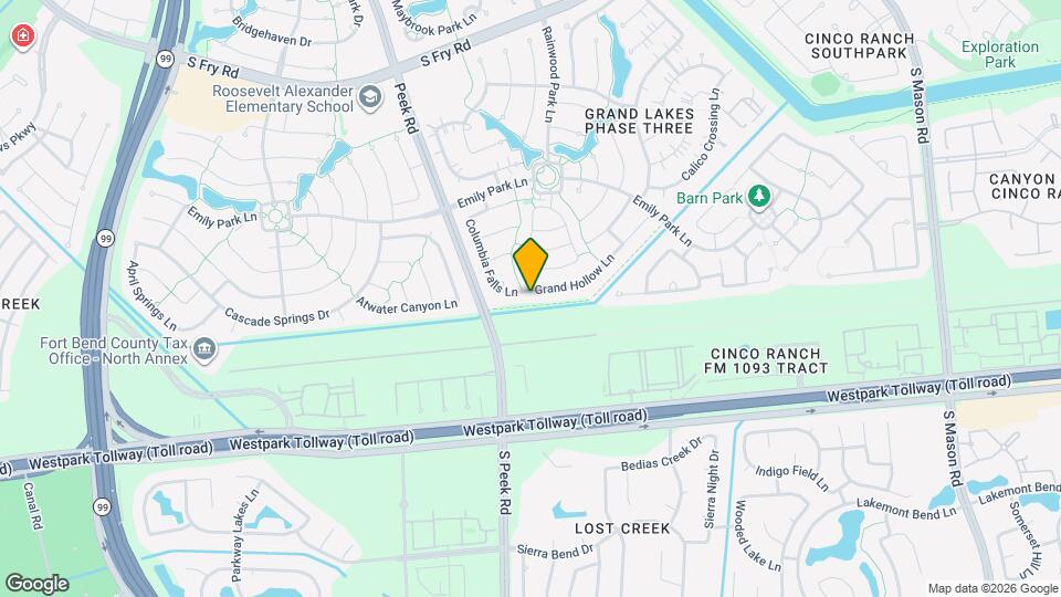 21723 Grand Hollow Ln Map and Location Details